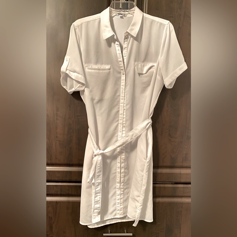 White casual dress